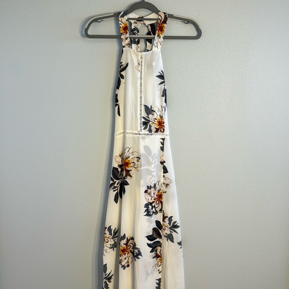 Floral Halter Maxi Dress